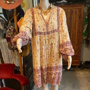 Spell Sundown Boho Mini Dress